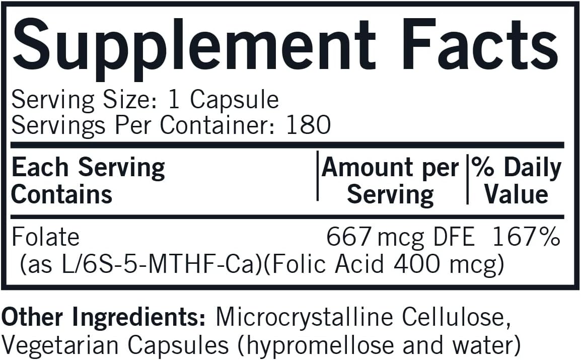 Kirkman 5-MTHF (5-Methyltetrahydrofolate) - Active Folate for Cell Maintenance - görsel 2