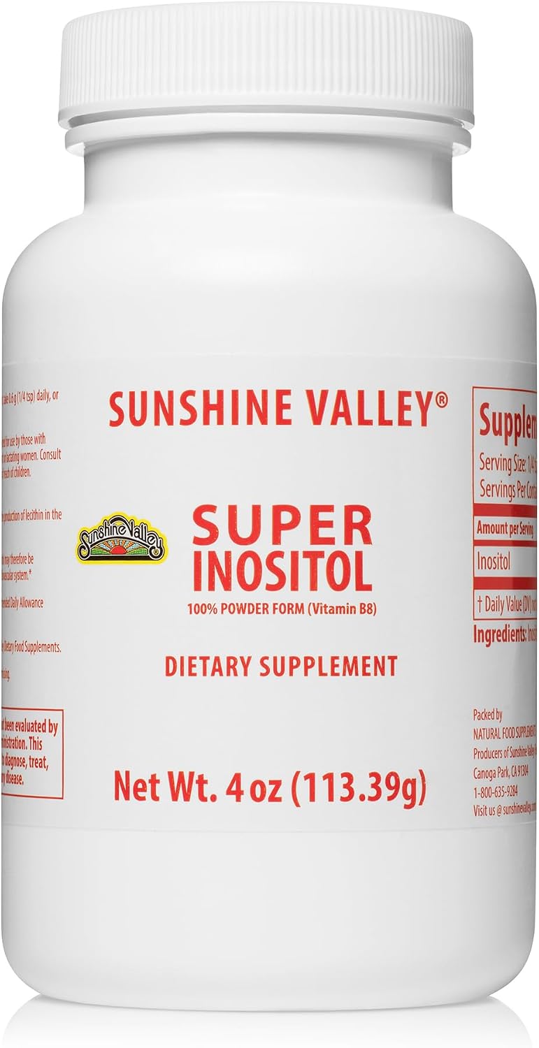 Sunshine Valley Super Inositol Powder – Unflavoured Dietary Supplement – 8 oz (227g) - görsel 3
