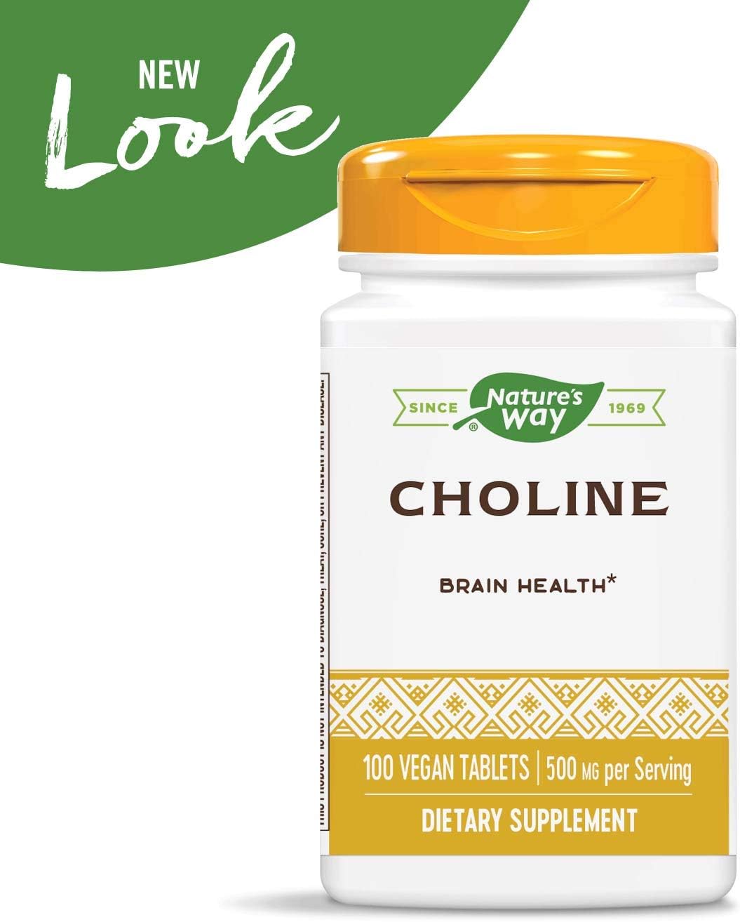 Nature's Way Choline, 500 mg per serving, 100 Tablets (Pack of 2) - görsel 3