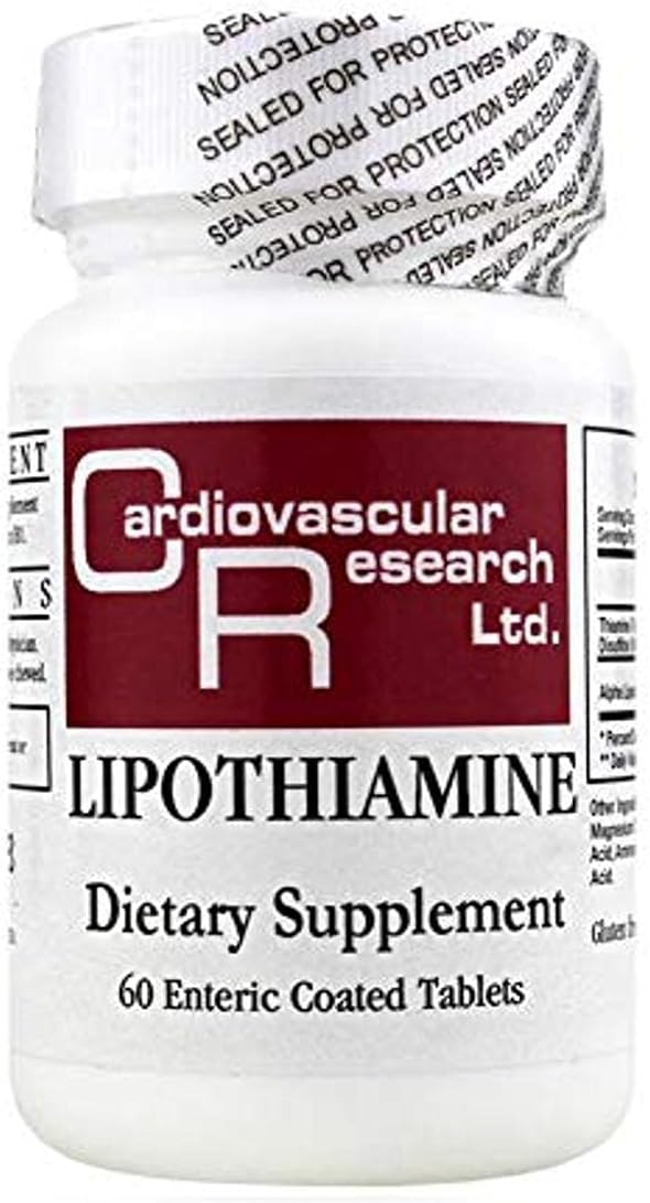 Lipothiamine - Vitamin B1 (Thiamine) Supplement - 60 Tablets - görsel 1