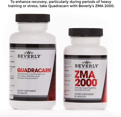 Beverly International Quadracarn 4X-Potency Ultra-Premium Carnitine Blend 120 Tablets
