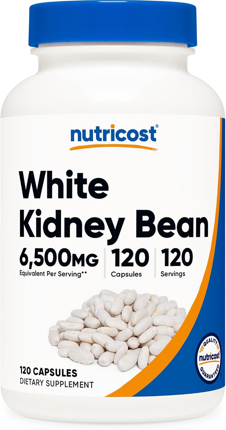 Nutricost White Kidney Bean Extract 120 Capsules - 650mg per Serving - görsel 1