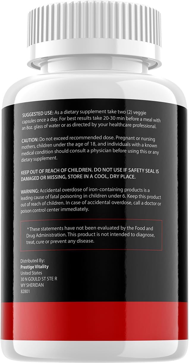 VigorFix for Men Capsules - All-Natural Dietary Supplement for Men's Health and Vitality - 5 Pack (300 Capsules) - görsel 3