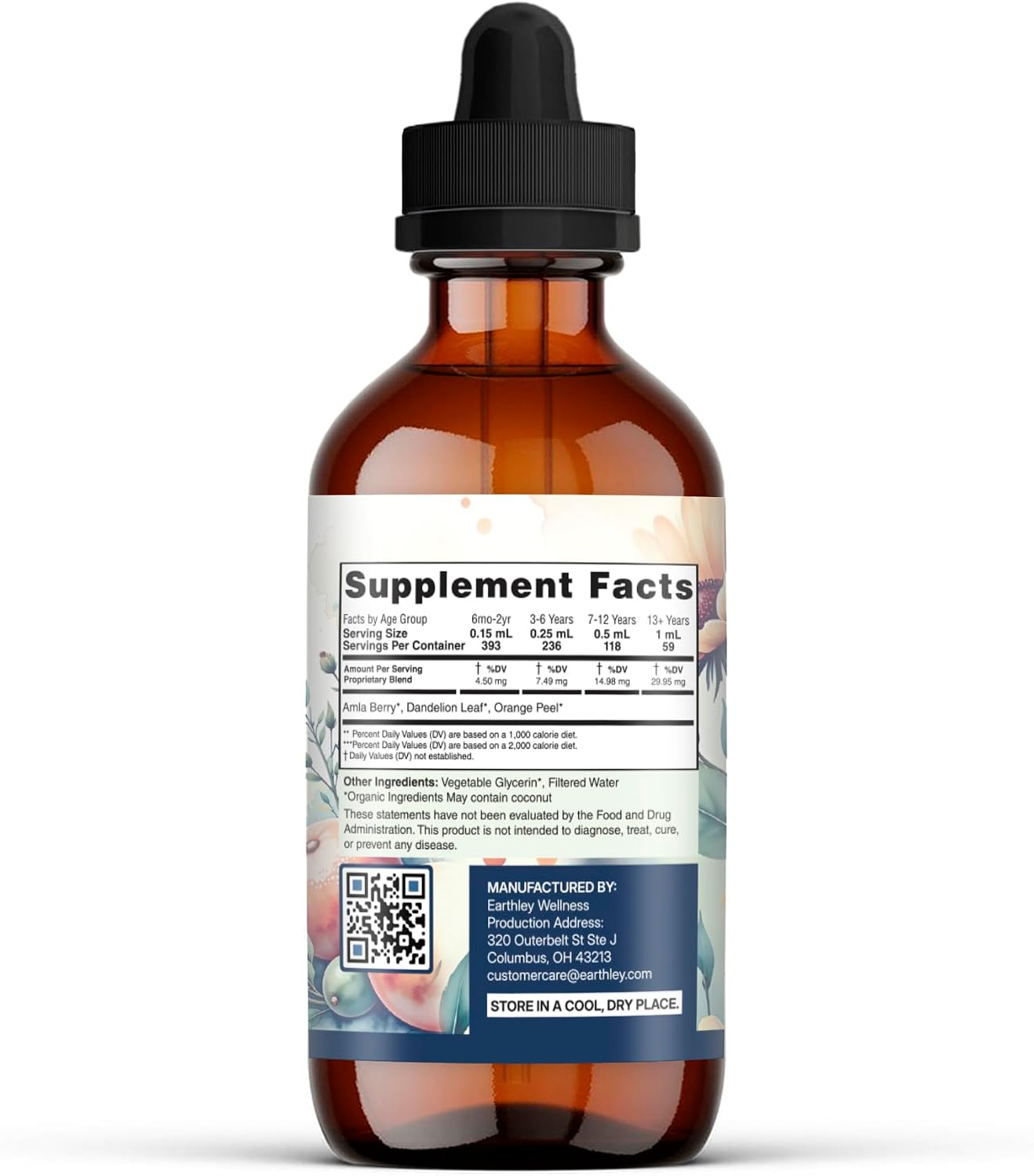 Earthley Wellness Vita-C – Natural Whole Food Vitamin C Tincture (2 oz) - görsel 2