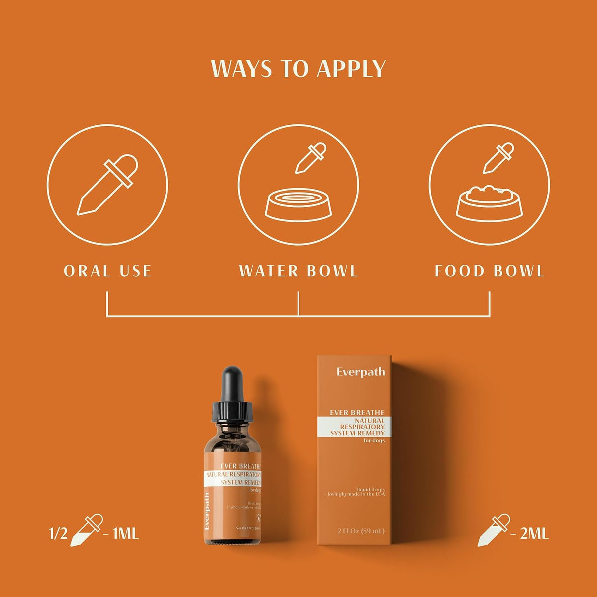 Everpath Respiratory Support for Dogs & Cats – 60 ml Triple-Strength Herbal Tincture - görsel 5