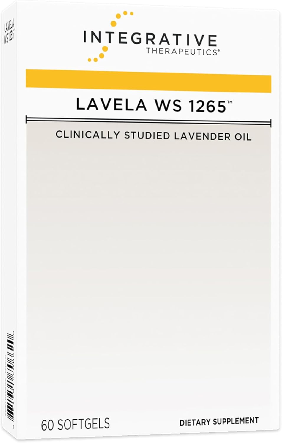 Integrative Therapeutics Lavela WS 1265 - Silexan Food Supplement for Sleep & Stress Support* - Lavender Essential Oil - 60 Softgels - görsel 1