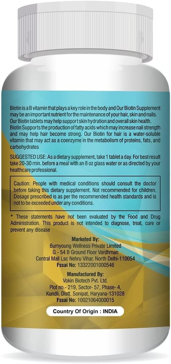 METROL Goldy Biotin 30 mcg Supplement – 90 Tablets for Hair, Skin & Nails - görsel 2