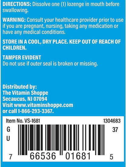 Vitamin B12 Methylcobalamin 1000mcg Lozenges - Black Cherry - 60 Lozenges