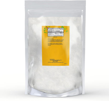 Unpretentious Vitamin C Powder - Bakers' Ascorbic Acid, Resealable Bag (454g)