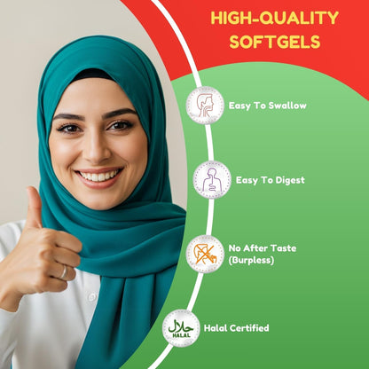 SHIFAA NUTRITION Halal Vitamin D3 5000 IU Softgels - 120 Capsules