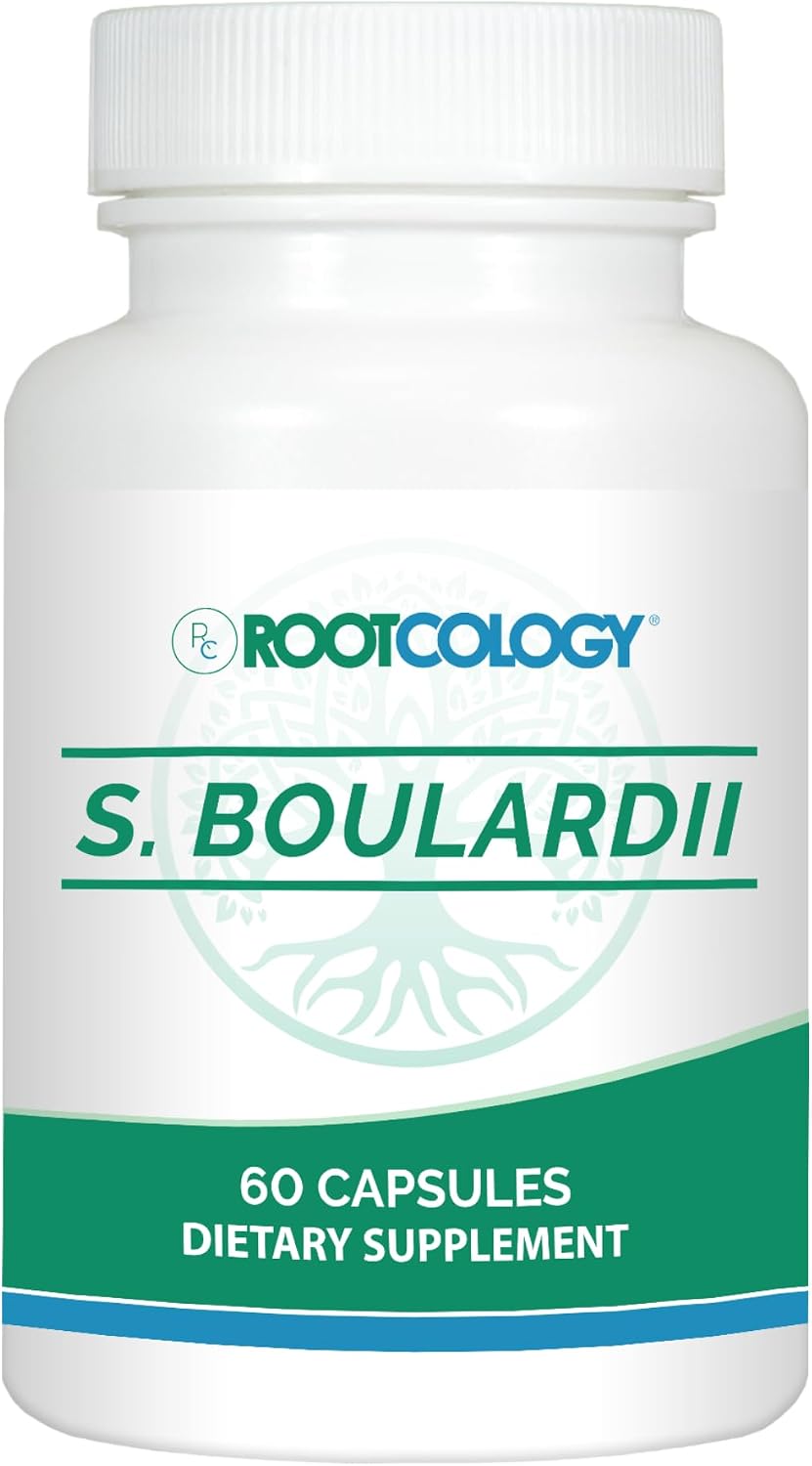 Rootcology S. Boulardii Probiotic Capsules – Shelf-Stable 10 Billion CFU, 60 Capsules - görsel 1