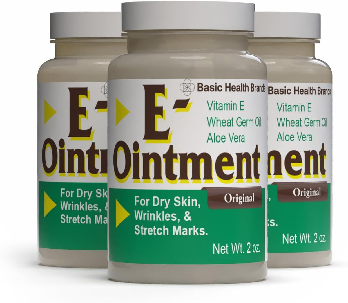 Basic Organics Vitamin E Ointment - 57 g (Pack of 3) - görsel 1