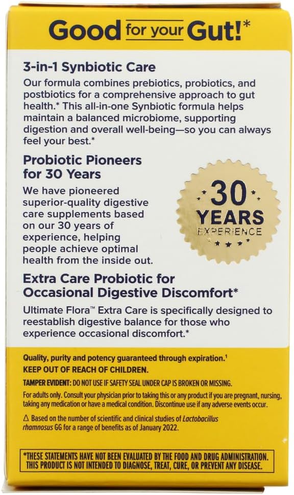 Renew Life Ultimate Flora Care Probiotic 100 Billion – 30 Capsules - görsel 1