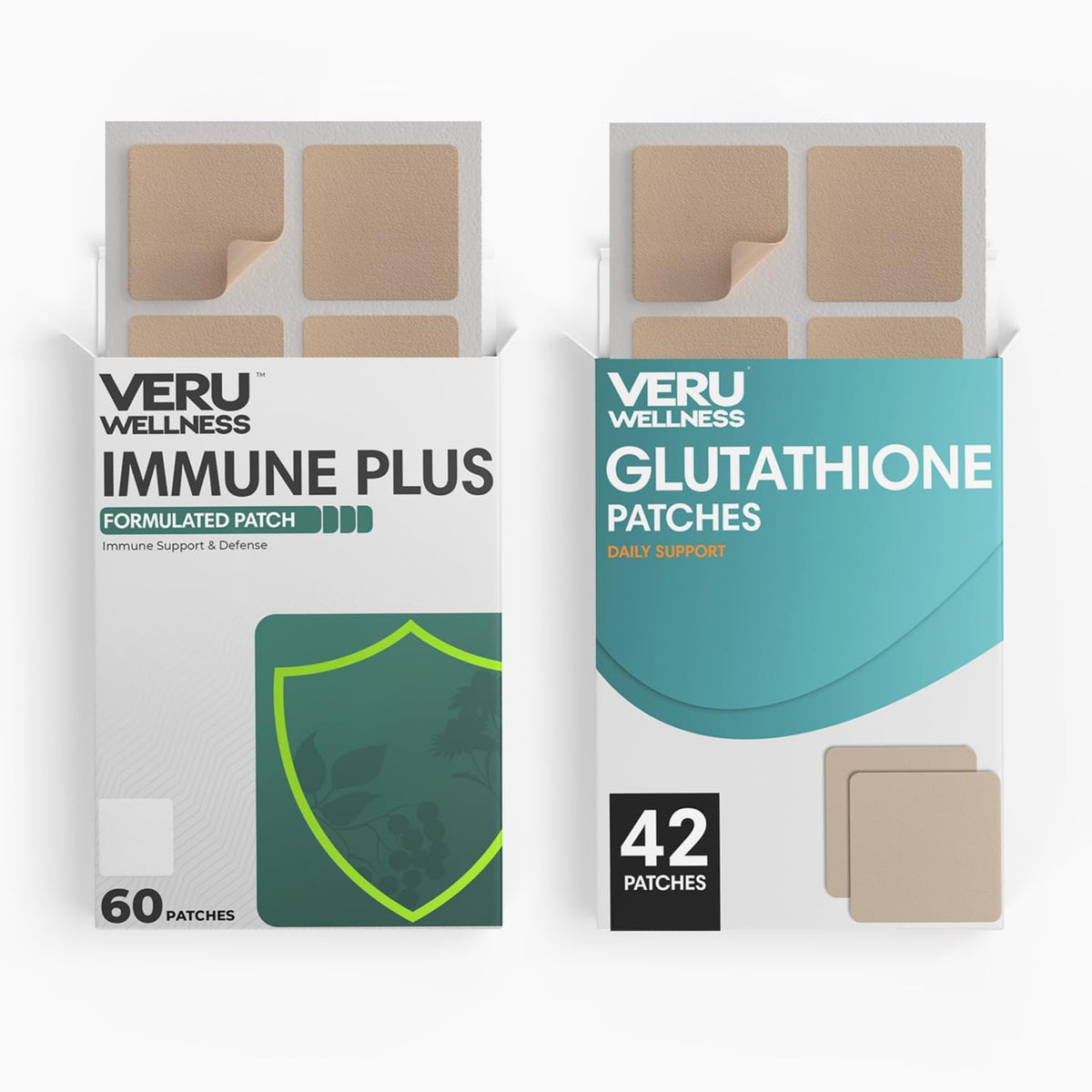 Veru Wellness Immune Complete Boost Duo Lifestyle Patches Non-Ingestible Topical Wellness Patch, Time-Release Wear, 8–10 Hours, 120 Patches - görsel 2