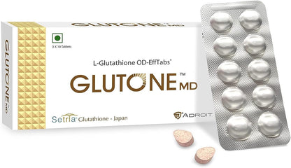 Dalal MD – Glutathione Mouth-Dissolving Tablets | Setria L-Glutathione 100mg | 30 Orange-Flavoured Tablets