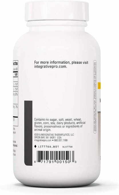 Integrative Therapeutics Krebs Magnesium Potassium Complex – Mineral Supplement for Normal Heart Muscle Function & Cellular Energy Support – Gluten-Free & Dairy-Free – 120 Tablets (60 Servings)