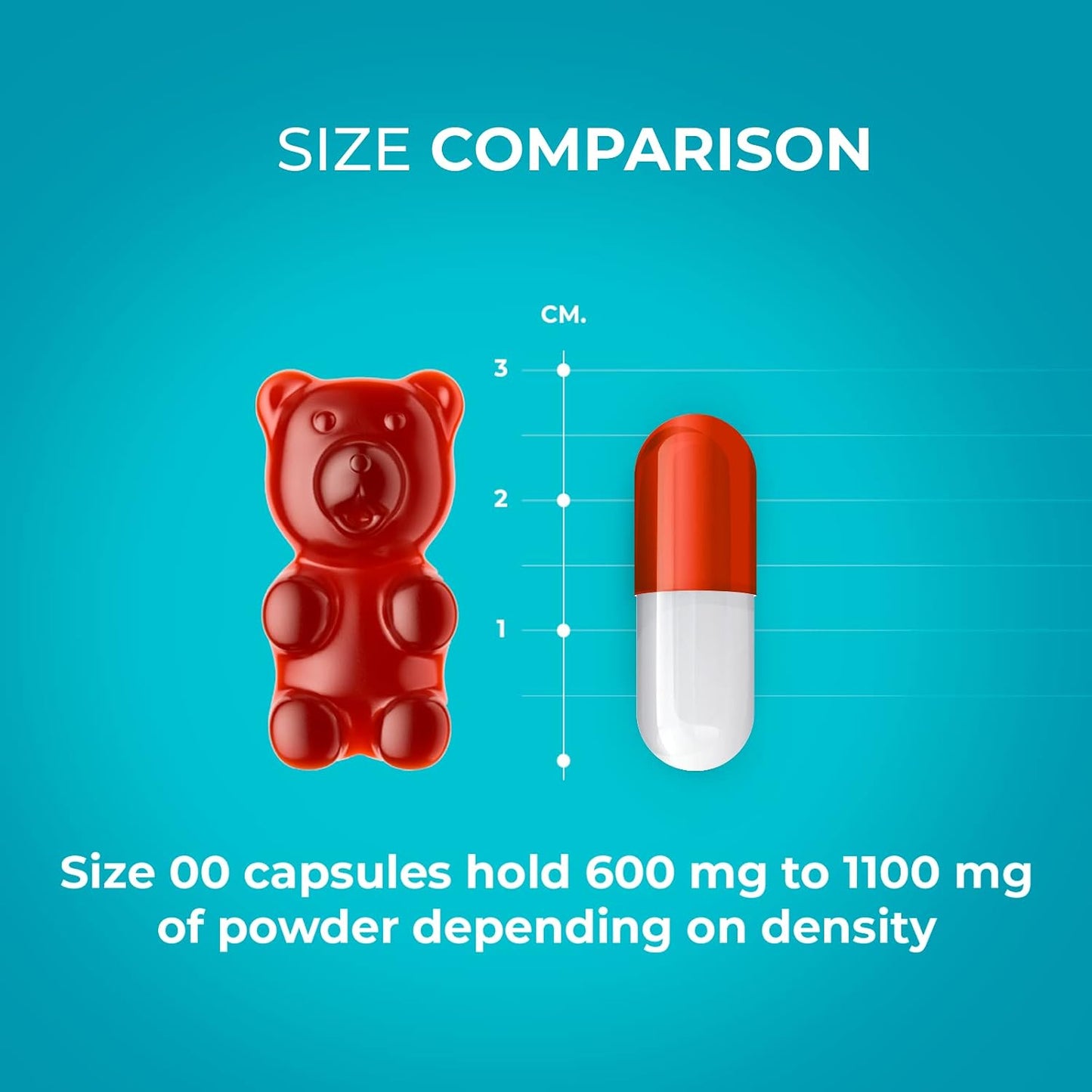 Capsuline Size 00 Clear Empty Gelatine Capsules – 500 Count - görsel 4