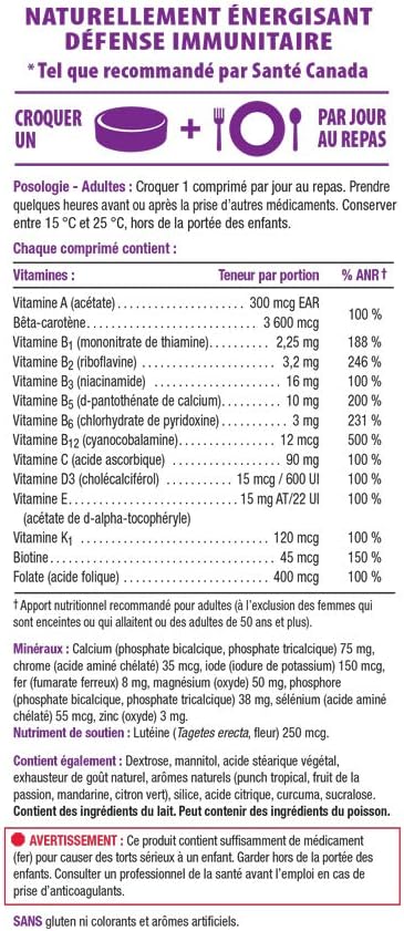 Jamieson 100% Complete Chewable Multivitamin for Adults - Citrus Twist - 60 Chewable Tablets - görsel 5