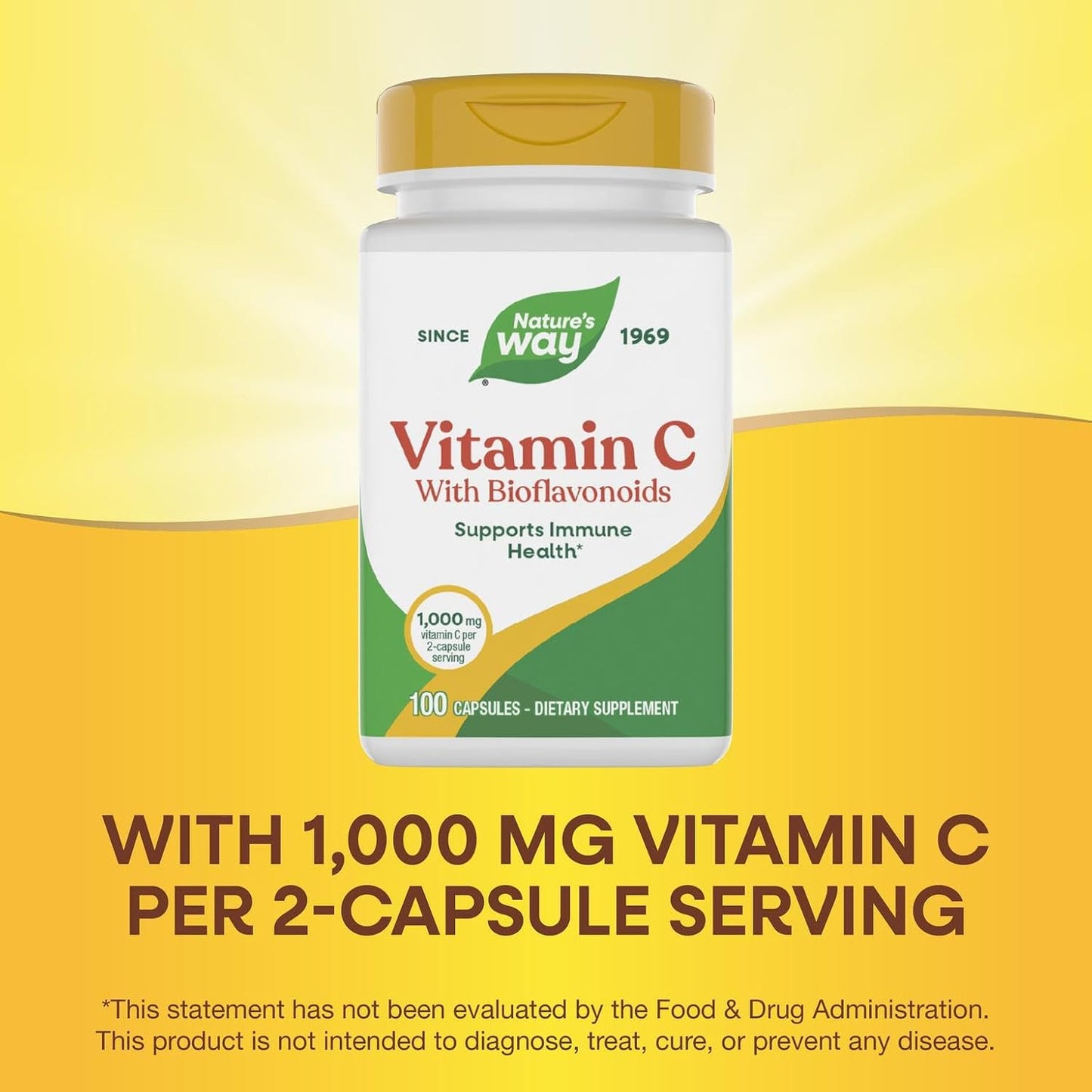 Nature's Way Vitamin C with Bioflavonoids, 1000 mg, 100 Capsules - görsel 4