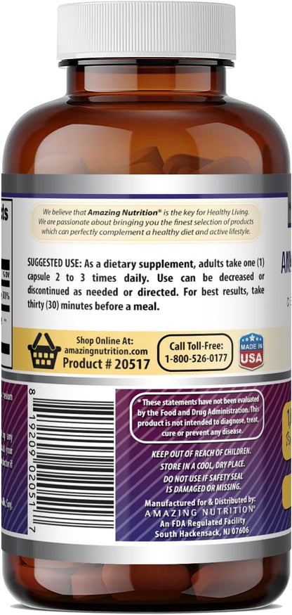 Amazing Formulae DLPA (DL-Phenylalanine) Food Supplement - 1000mg, 60 Capsules