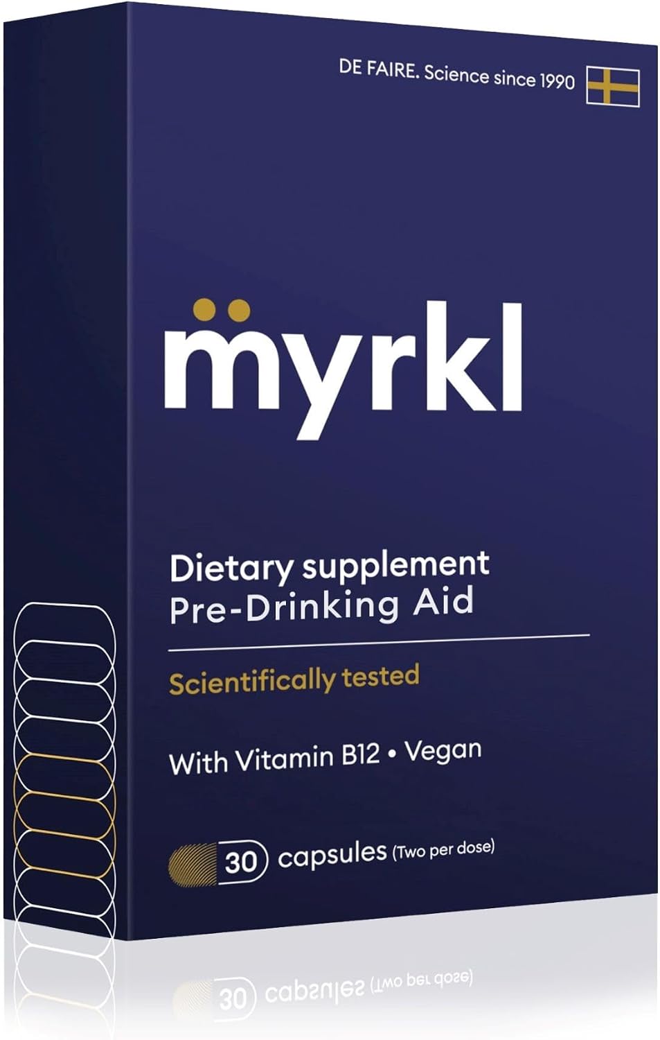 Myrkl Pre-Drinking Food Supplement for Liver Support, 30 Capsules - görsel 1
