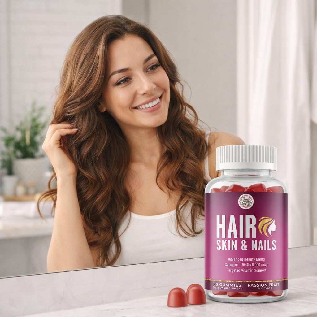 Grab The Gold Hair, Skin & Nails Gummies for Women – with Biotin, Collagen & 10 Essential Nutrients - görsel 8
