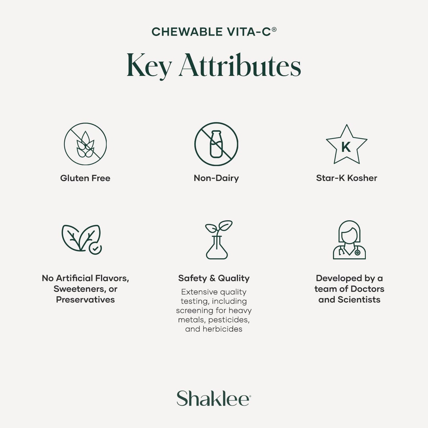 Shaklee Chewable Vita-C 250mg, Lemon Flavoured, 60 Chewable Tablets - görsel 5
