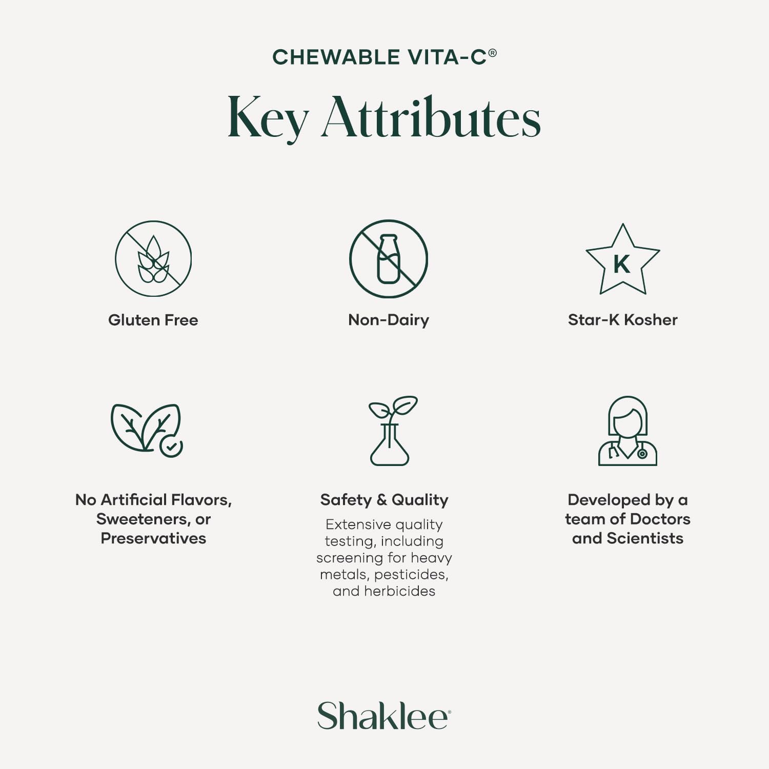 Shaklee Chewable Vita-C 250mg, Lemon Flavoured, 60 Chewable Tablets - görsel 5