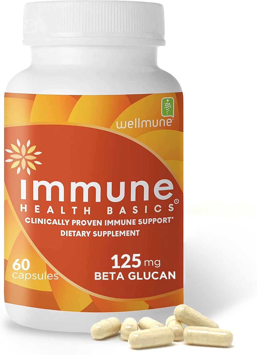 Immune Health Basics Ultra Strength Immunity - Wellmune Beta Glucan 125 mg - 60 Capsules - görsel 1