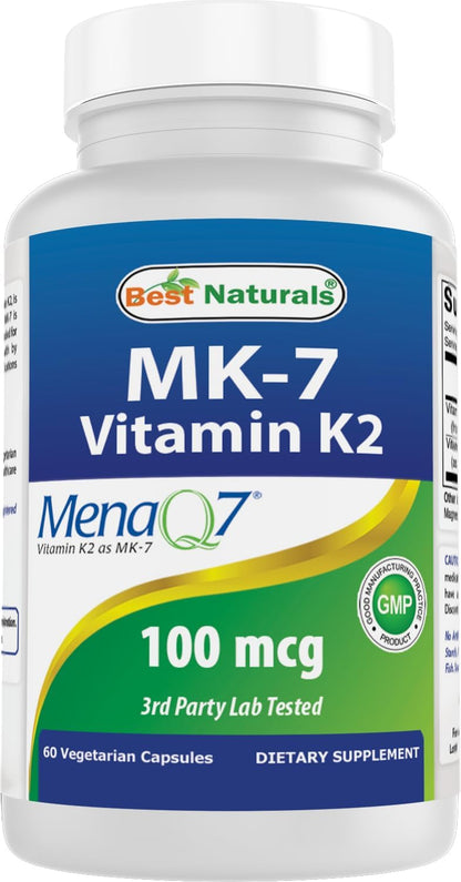 Best Naturals MK-7 100 mcg 60 Capsules