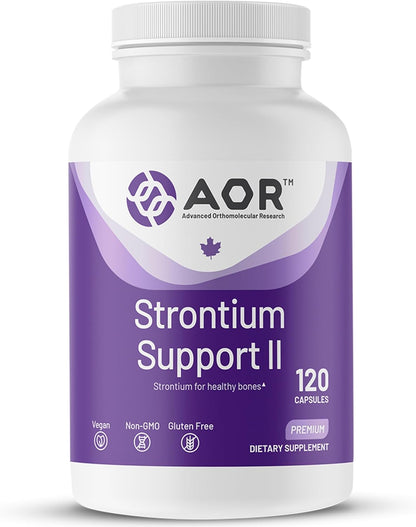 AOR Strontium Support II 341 mg, 60 Vegan Capsules