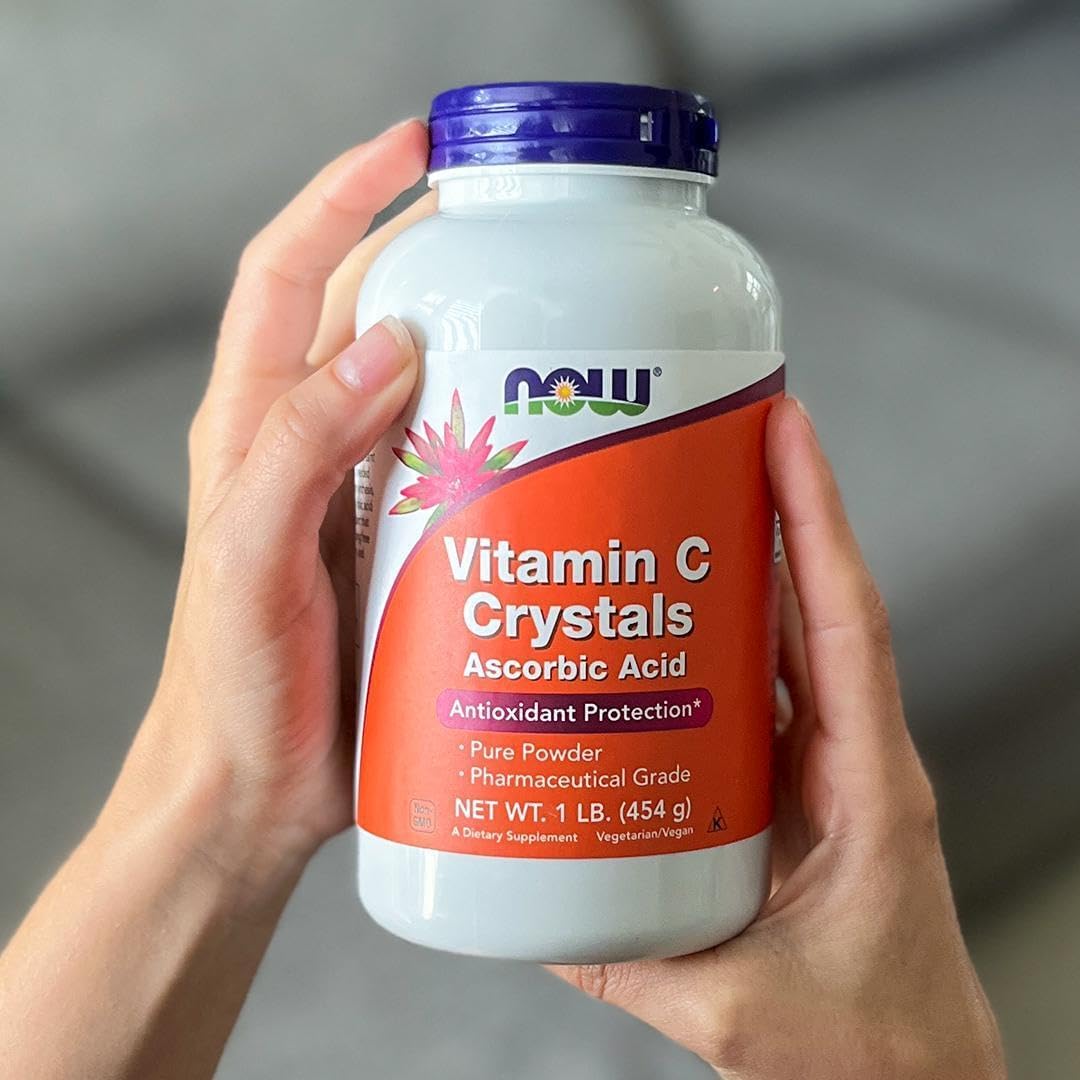 NOW Foods Vitamin C Crystals, Pure Ascorbic Acid Powder, 454 g - görsel 6