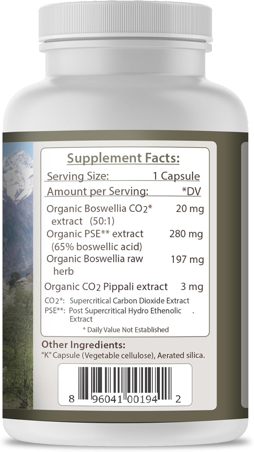 Tattva's Herbs CO2 Boswellia Serrata - 500 mg, 240 Veggie Capsules (2-Pack) - görsel 6