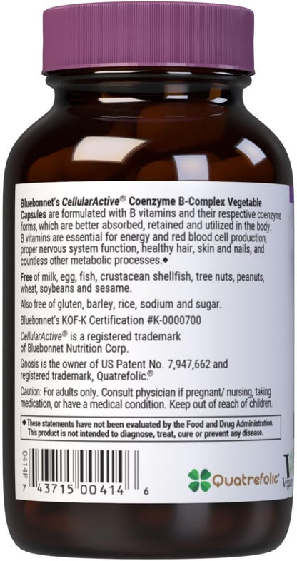 Bluebonnet Nutrition Cellular Active Coenzyme B-Complex - 50 Vegetable Capsules