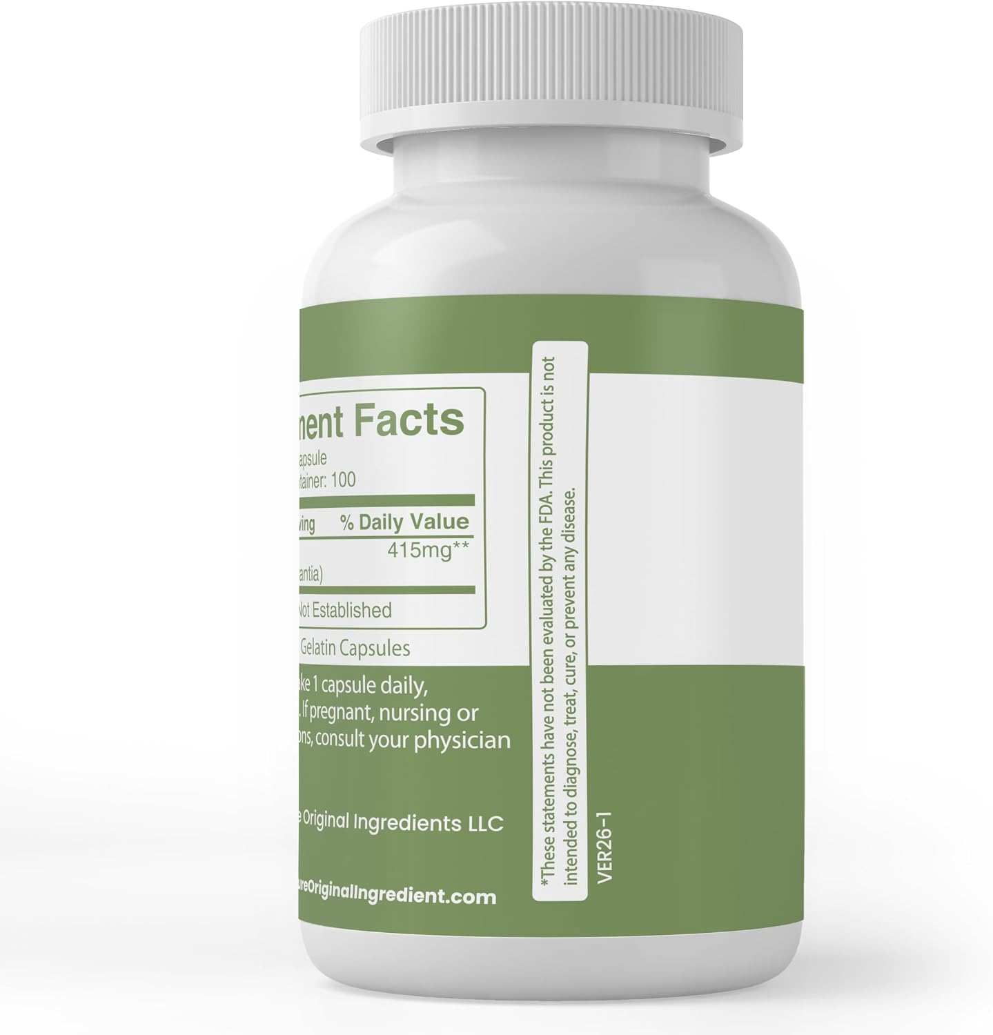 Pure Original Ingredients Bitter Melon, 100 Capsules - görsel 3