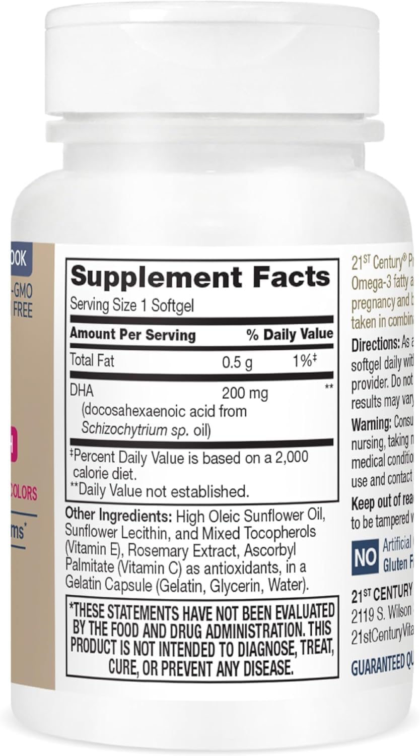 21st Century PreNatal DHA Softgels - 30 softgels, Pack of 3 - görsel 3
