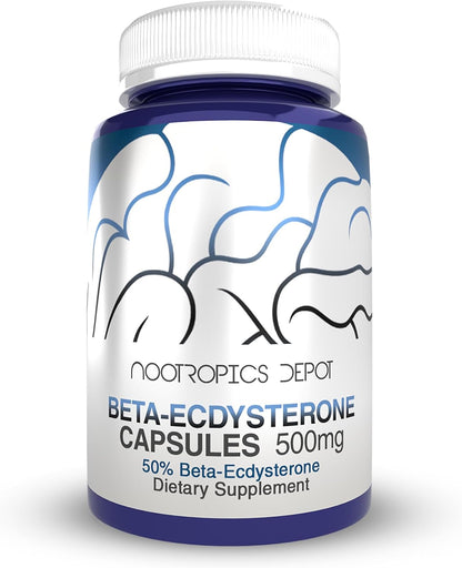 Nootropics Depot Beta Ecdysterone 50% Capsules (500mg, 30 Count)