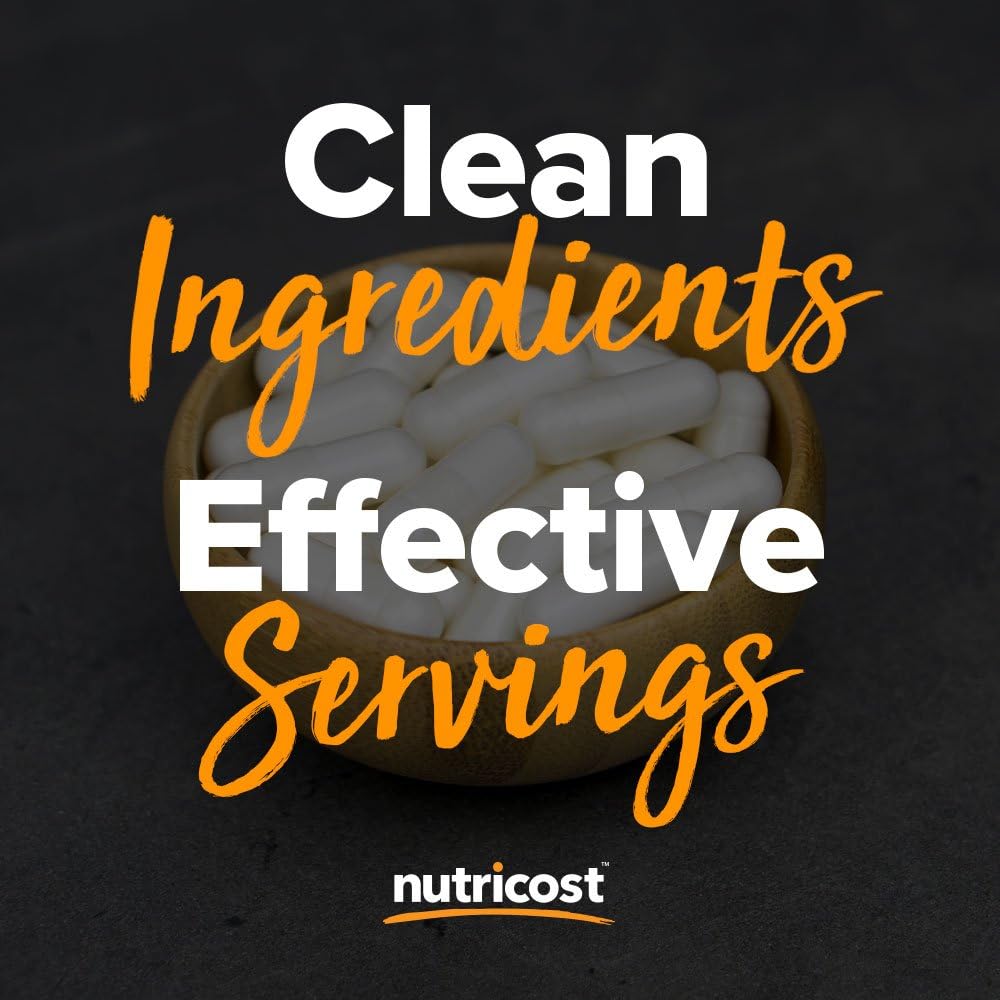 Nutricost L-Tyrosine 500mg, 180 Capsules - Gluten-free & Non-GMO - görsel 7