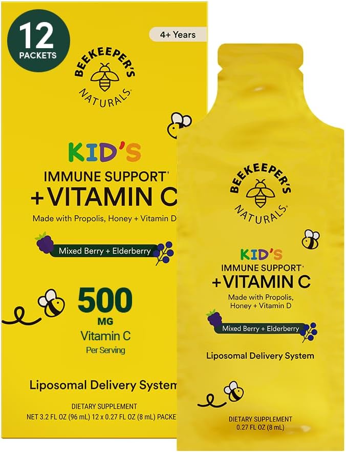Beekeeper's Naturals Propolis Liposomal Vitamin C – 1000mg with Propolis & Honey – 12 Sachets - görsel 10