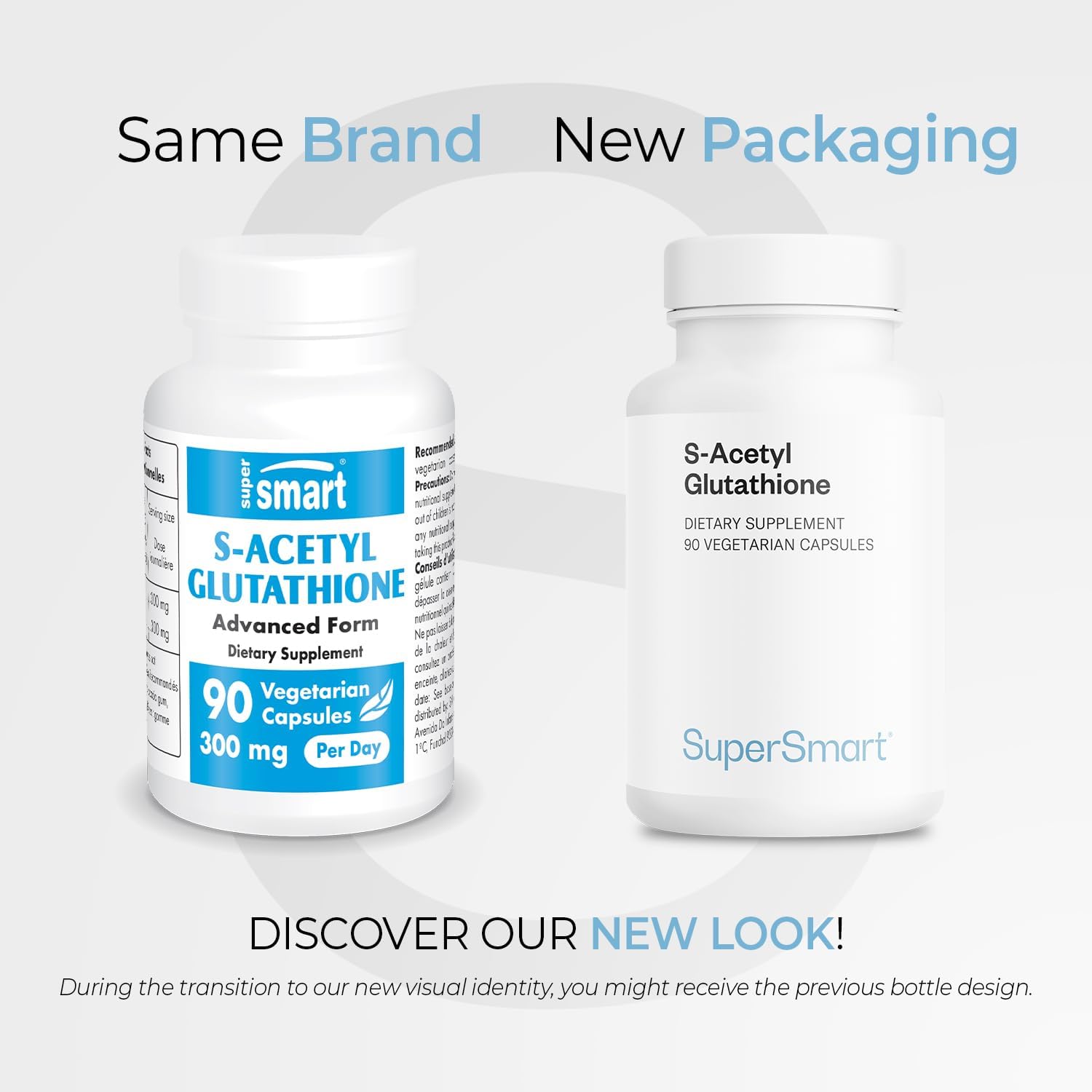 Supersmart S-Acetyl Glutathione 300mg per Day - High Absorption - Non-GMO & Gluten-free - 90 Vegetarian Capsules - görsel 2
