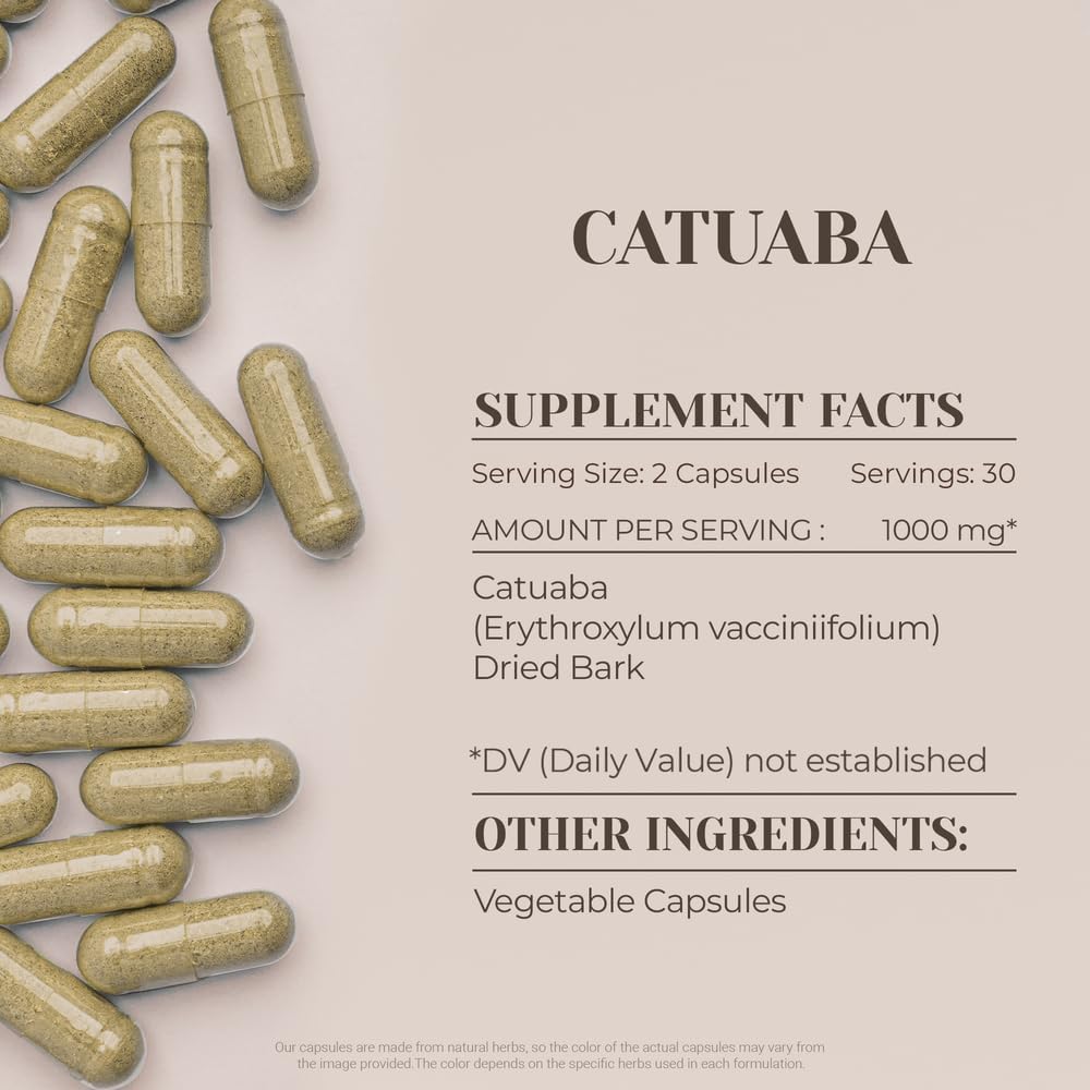 Catuaba 60 Capsules – High-Potency Herbal Supplement - görsel 3