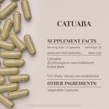 Catuaba 60 Capsules – High-Potency Herbal Supplement