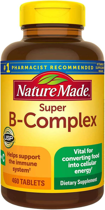 Nature Made Super B-Complex with Vitamin C and Folic Acid – 60 Tablets