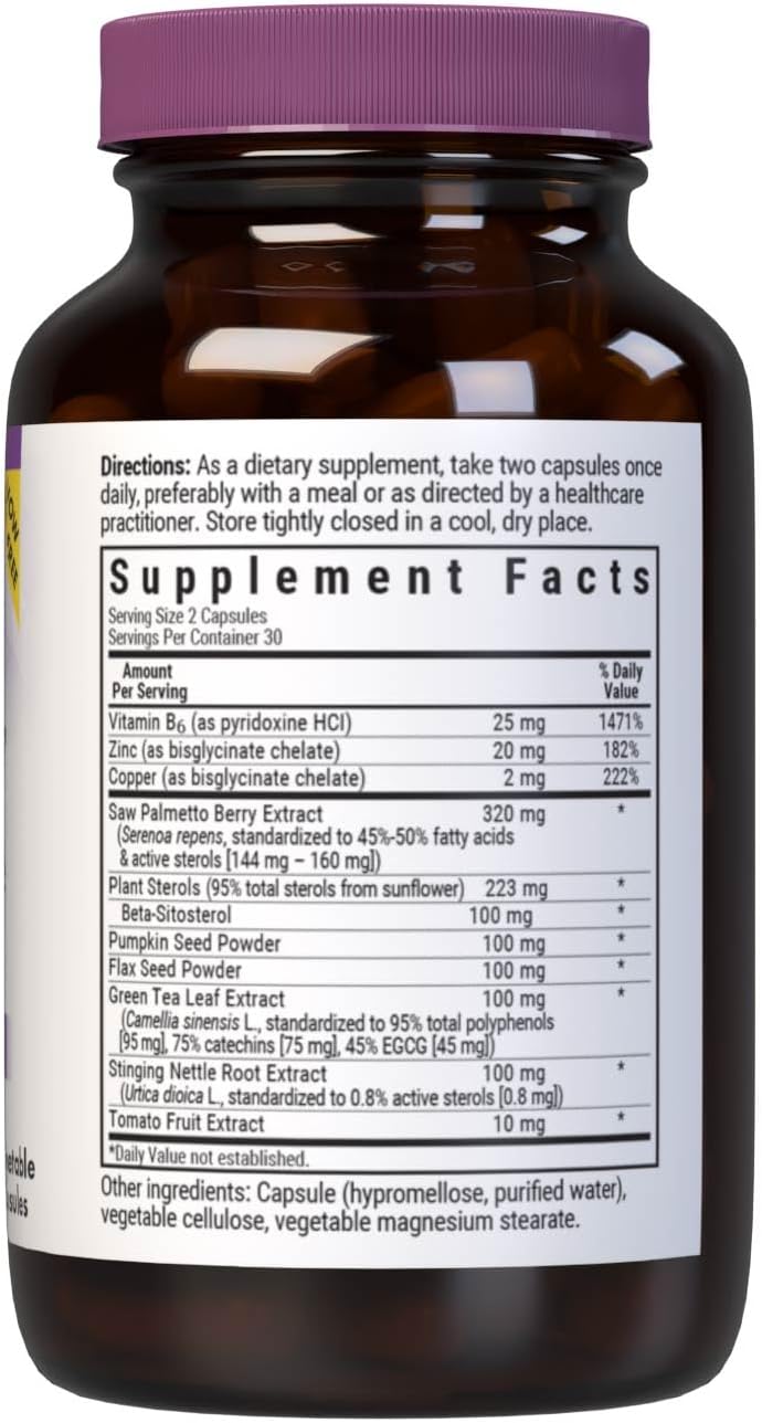 BlueBonnet Nutrition MPX 1000 Prostate Support - Saw Palmetto, Pumpkin Seed, Stinging Nettle, Beta Sitosterol - 60 Capsules - görsel 2