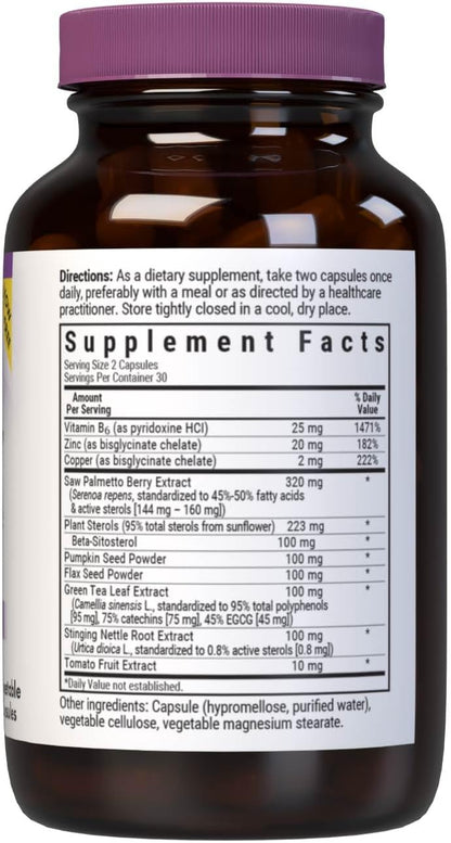 BlueBonnet Nutrition MPX 1000 Prostate Support - Saw Palmetto, Pumpkin Seed, Stinging Nettle, Beta Sitosterol - 60 Capsules
