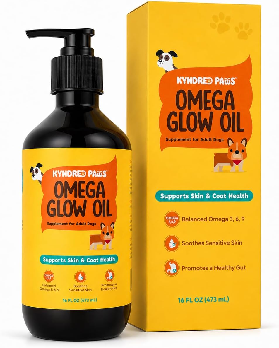 Kyndred Paws Omega-3-6-9 Oil for Dogs – Naturally Flavoured & No Fishy Odour – 473 ml - görsel 1