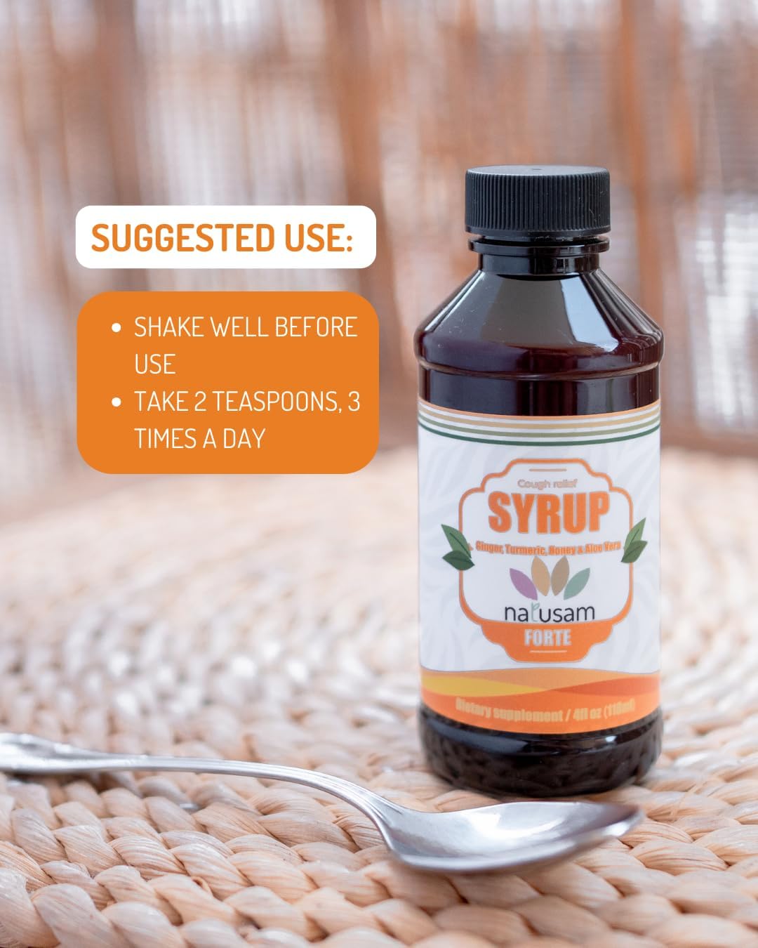Natural Supplement Turmeric, Honey, Ginger, and Aloe Vera – Exotic Spice Flavour – 118 ml - görsel 2