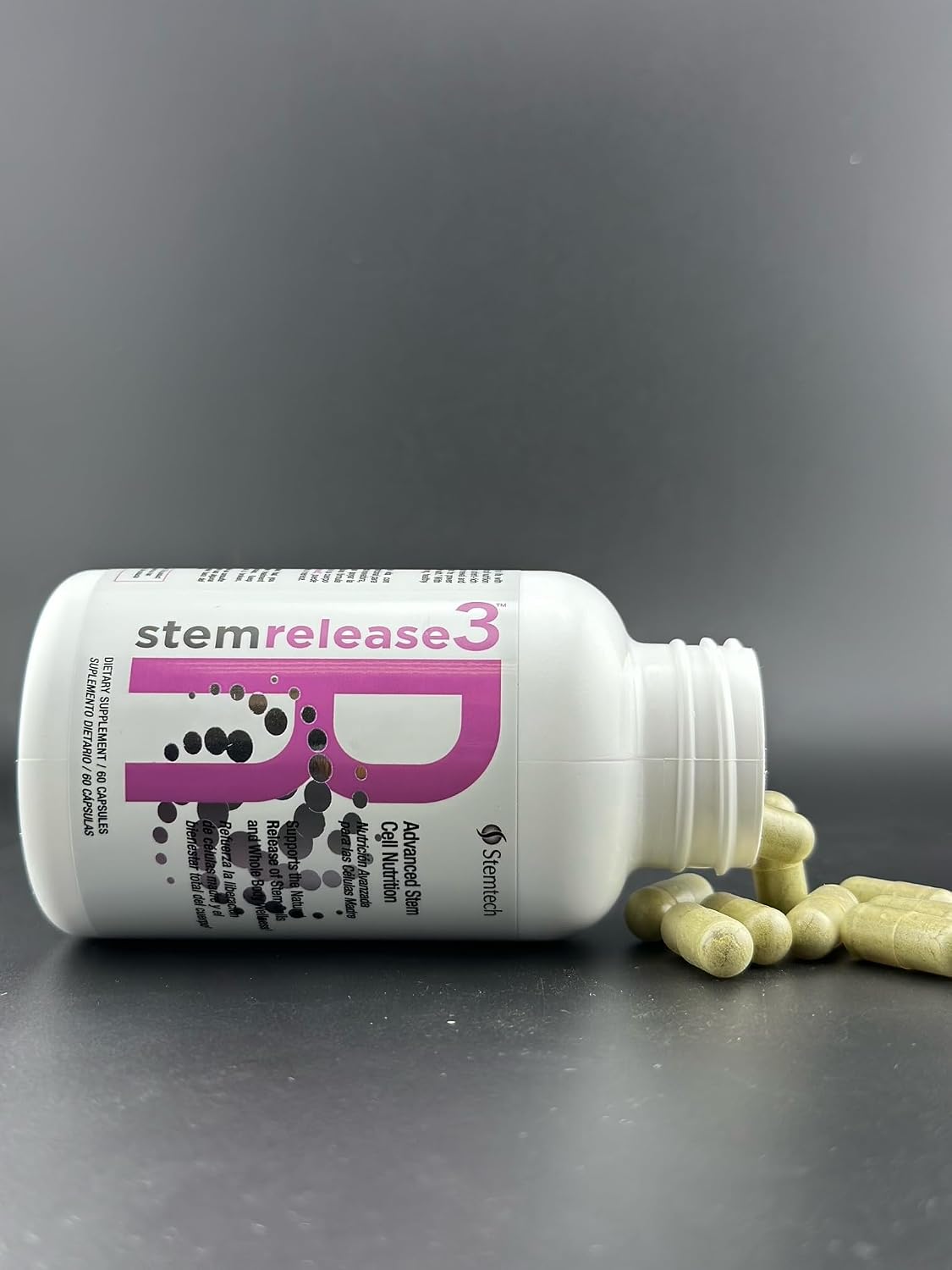 Stemrelease3 Advanced Stem Cell Nutrition for Natural Renewal and Vitality, Exclusive Blend for Supporting Telomere Health, 60 Capsules - görsel 3