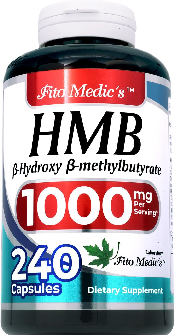 FITO MEDIC'S Lab HMB Supplement - 240 Capsules, 1000 mg Free Acid, Ultra-High Absorption - görsel 2