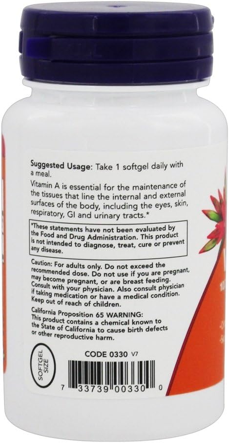Vitamin A 10,000 IU - 100 Softgels - görsel 4
